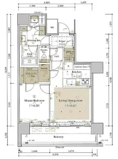 ザ・タワー横浜北仲【8階】の間取り