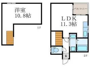 アルカス今出川の間取り