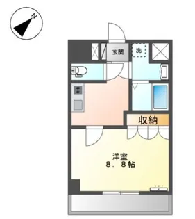 ラ セゾン クレール駅南【1階】の間取り