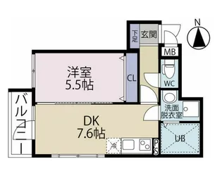 liberty nagamachiminami(リバティー)【2階】の間取り