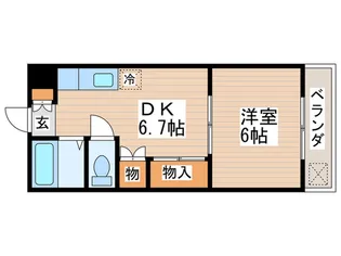 武蔵野ヒルズ【1階】の間取り