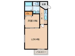 プチ・ドミールII【1階】の間取り