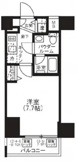 SYNEX横濱阪東橋II【8階】の間取り