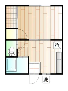 b’CASA土浦re-born A棟【2階】の間取り