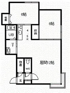 サンリバー永山【1階】の間取り