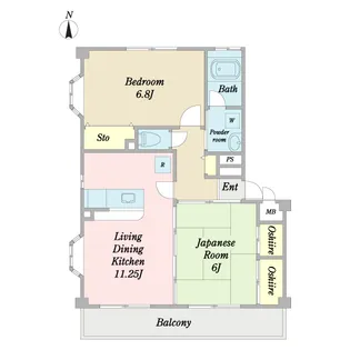 エスペランス【1階】の間取り
