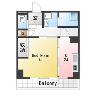 〇中峰マンション【6階】の間取り