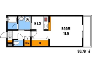 緑邑館【3階】の間取り