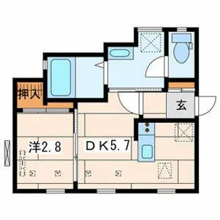 シャッツカマーYOKOSUKA【1階】の間取り