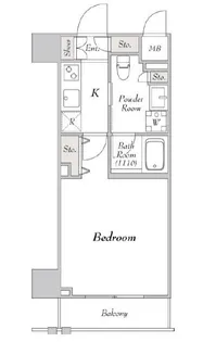 ミリアレジデンス駒込【6階】の間取り