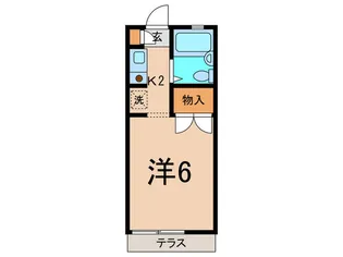 フィフティハイツ【1階】の間取り