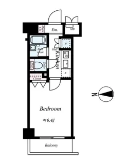 パレステュディオ大森WEST【1階】の間取り