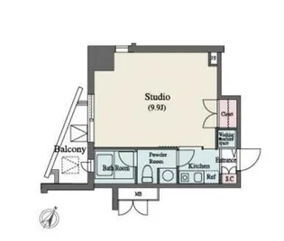 MFPR代々木タワー【4階】の間取り