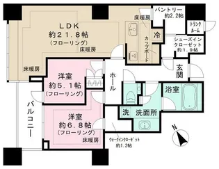 三田ガーデンヒルズ ウエストヒル【5階】の間取り