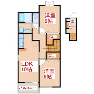 サンブリーズ II【2階】の間取り