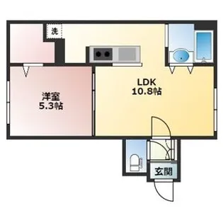 グランメール北元町【2階】の間取り