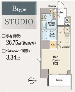 クレストコート木場【7階】の間取り