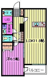 イージスワン【2階】の間取り