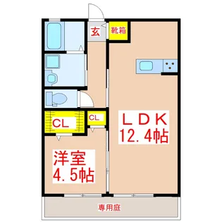 フォレストコートAira I【1階】の間取り