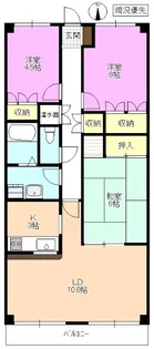 マンション渚【2階】の間取り