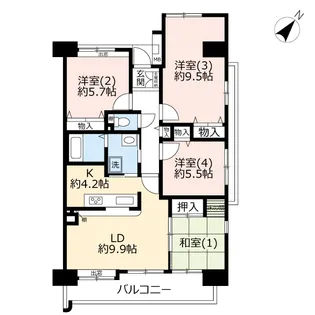 URにしき平和台【1階】の間取り