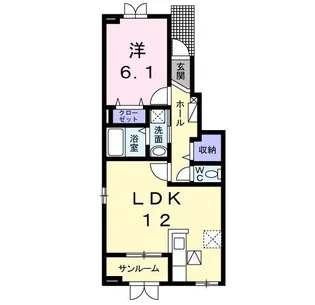イーハトーヴE【1階】の間取り