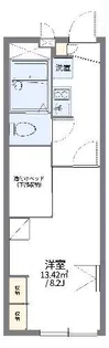 レオパレスアベニール【2階】の間取り