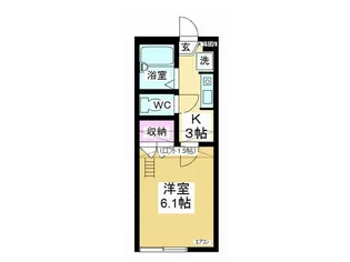 レオパレス ソレーユI【1階】の間取り