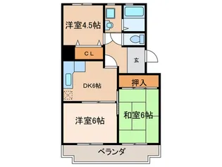 桜ハイツ【3階】の間取り
