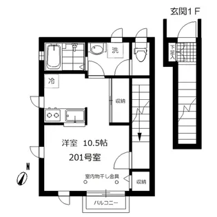 Cuore東雪谷【2階】の間取り