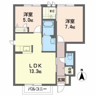 デュランティ【1階】の間取り