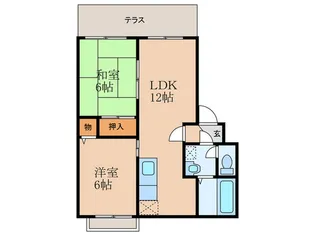 アシーナアネックス B棟【1階】の間取り