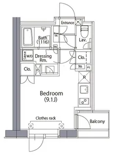 エルスタンザ文京湯島【9階】の間取り