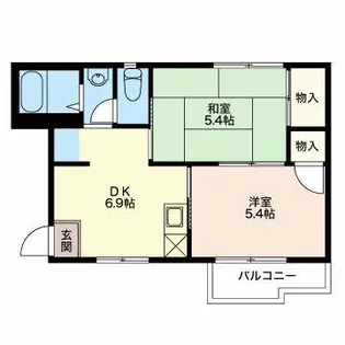 アネックス大根【2階】の間取り