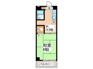 第1久野マンション【5階】の間取り
