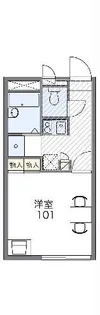 レオパレス横田新町【2階】の間取り