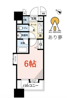 グランド・ガーラ横濱元町【3階】の間取り