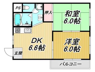 エヌビレッジ【4階】の間取り