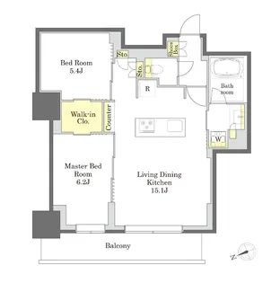 プライム新橋タワー【25階】の間取り