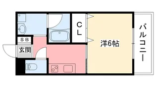 CoLaBo甲子園 west【3階】の間取り