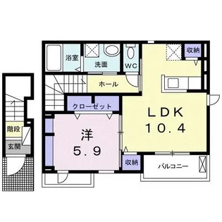 セルパン ピエール【2階】の間取り
