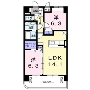 グレイスコート・II【2階】の間取り