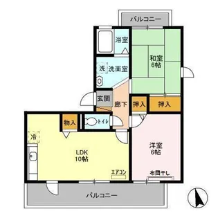 トリニシティ 壱番館【2階】の間取り
