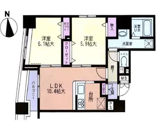 ラヴィデュース【4階】の間取り