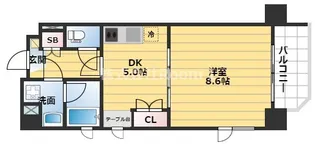 天満泉マンション【9階】の間取り