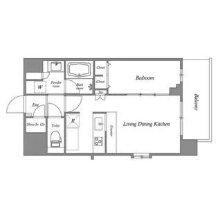 スプランディッド難波キャトル【2階】の間取り