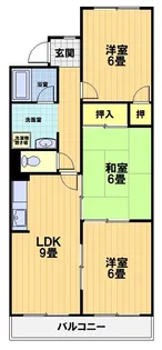 嵯峨野ロイヤルハイツ【4階】の間取り