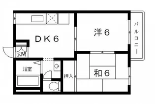 カーサあおやま【2階】の間取り