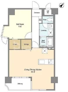 ウィルテラス船堀【5階】の間取り