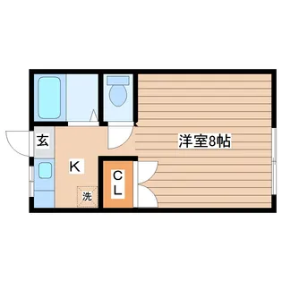 シャトレーI青山【1階】の間取り